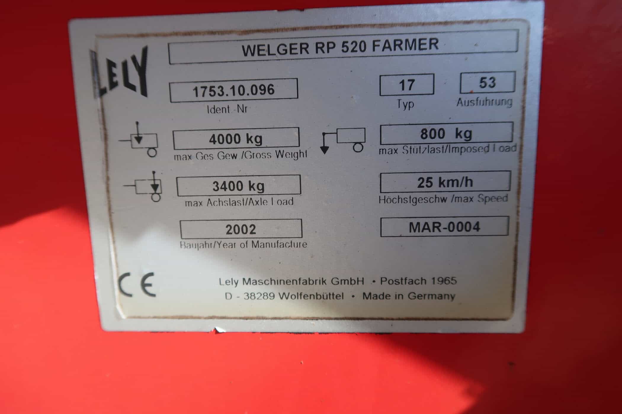 WELGER RP 520 FARMER - Image 7